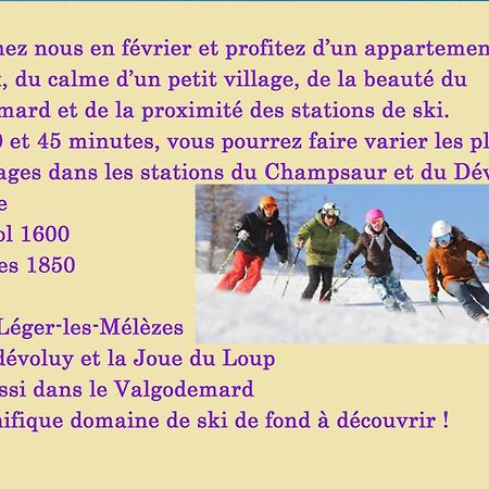 Gite "Entre Champsaur Et Valgodemard" Saint-Jacques-en-Valgodemard Exterior photo